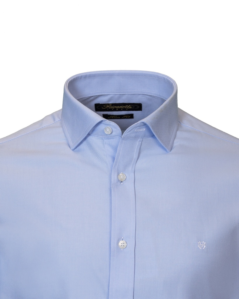 Pavarotti shirt slim-fit ALBINI 500 BLUE-FTC 1903-01209