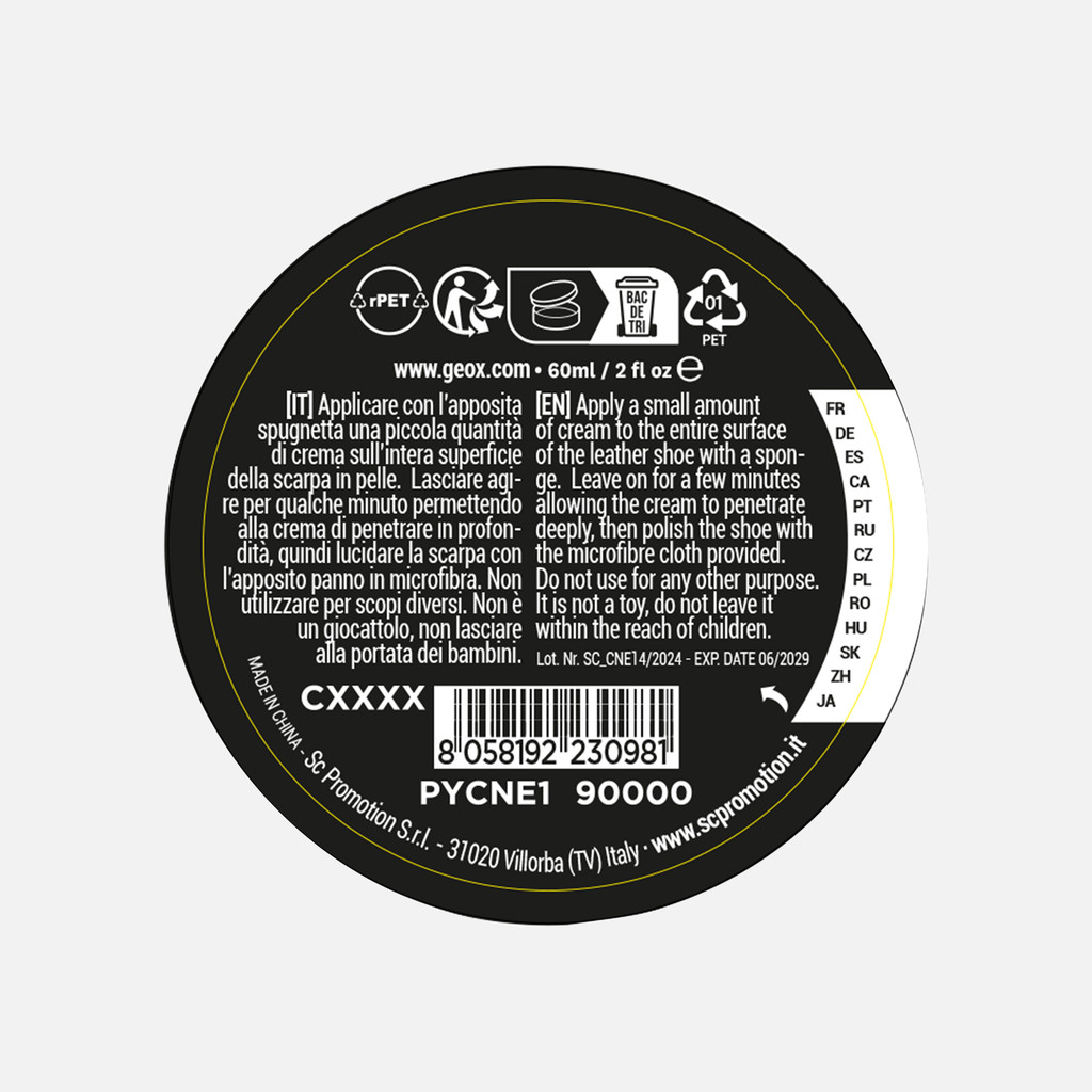 PYCBL1 CXXXX SHOE CREAM BLACK W-25