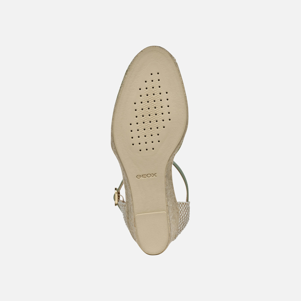 GEOX Shoes D55NGE D GELSA LOW E - RAFFIA+AGNELLO S25