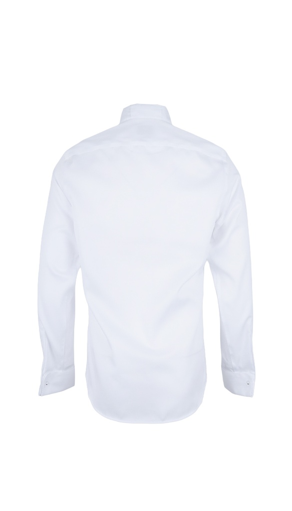 PAVAROTTI Shirt BHJ04041-2602045-W1 100% COTTON WHITE BOW TIE HB SLIM DOUBEL CUF W-25