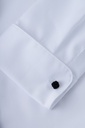 PAVAROTTI Shirt BHJ04041-2602045-W1 100% COTTON WHITE BOW TIE HB SLIM DOUBEL CUF/LONG W-25