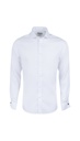 PAVAROTTI Shirt BHJ04041-2602045-W1 100% COTTON WHITE BI SLIM DOUBEL CUF W-25