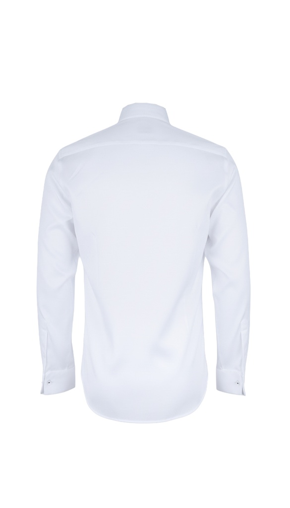 PAVAROTTI Shirt BHJ04041-2602045-W1 100% COTTON WHITE BI SLIM DOUBEL CUF W-25