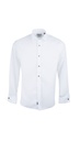 PAVAROTTI Shirt BHJ04041-2602045-W1 100% COTTON WHITE BOW TIE BIB CLASSIC DOUBEL CUF W-25