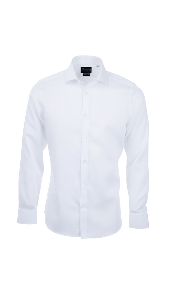 PAVAROTTI Shirt BHJK04001-2600447-W1 96% - 4% WHITE BI SLIM NORMAL W-25