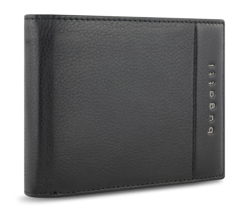 BUGATTI WALLET 49160901 Nome wallet horizontal with flap + zip