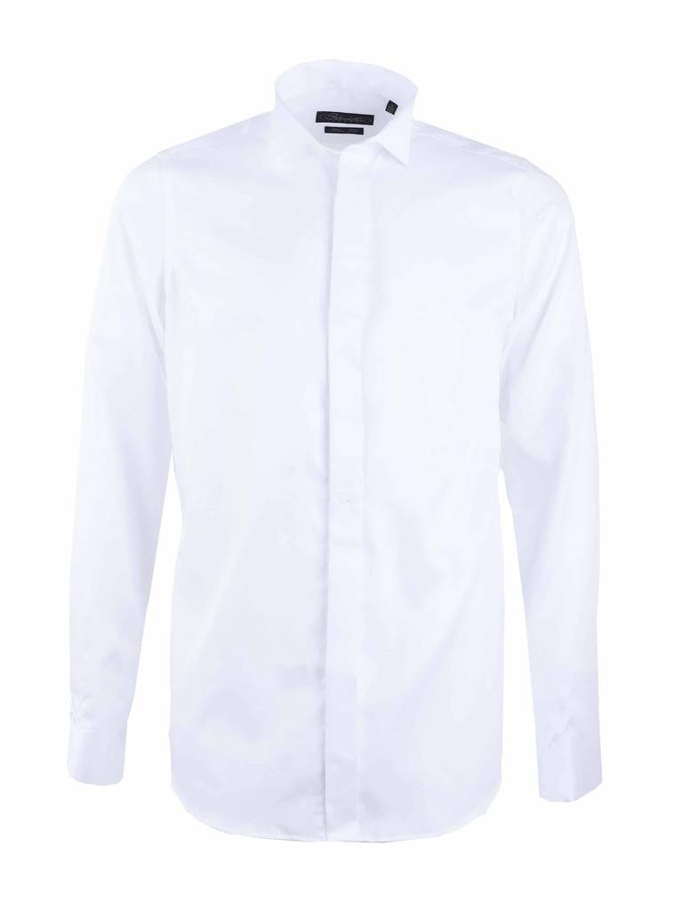 PAVAROTTI Shirt BHJ04041-2602045 WHITE SLIM - HB DOUBEL CUF