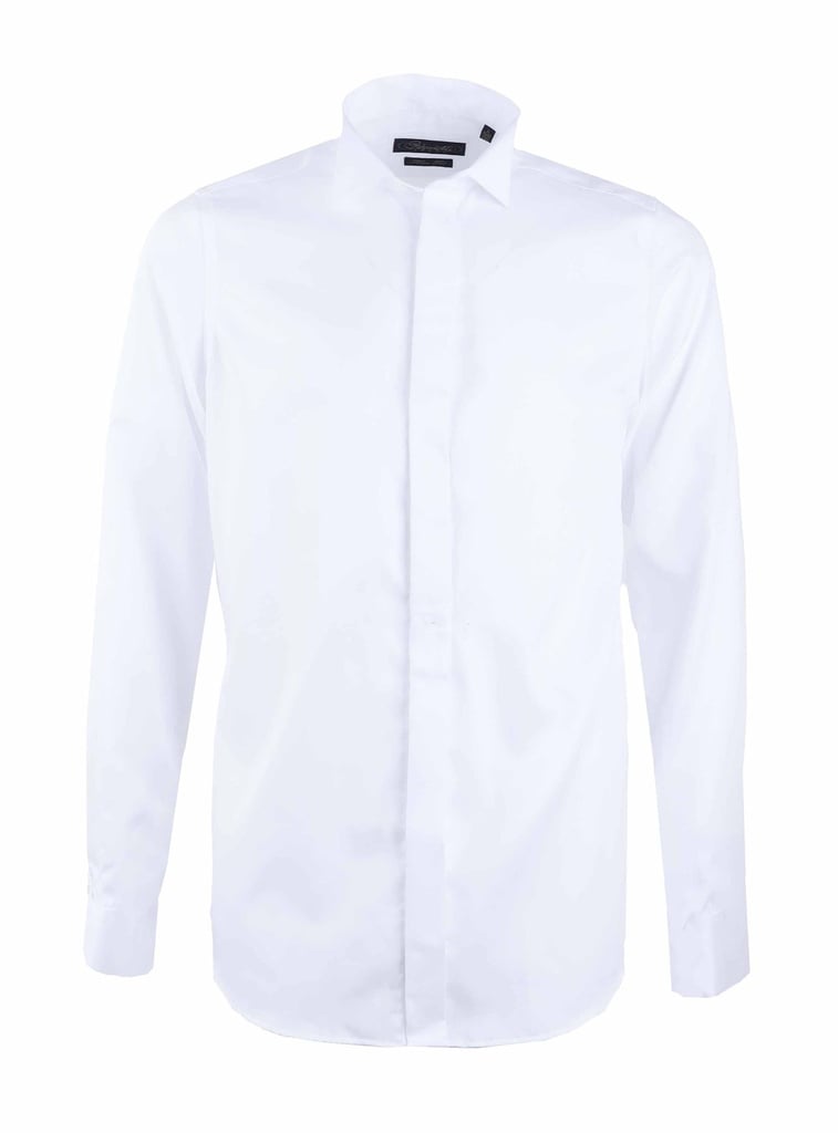 PAVAROTTI Shirt BHJ04041-2602045 WHITE SLIM - HB DOUBEL CUF (XS)