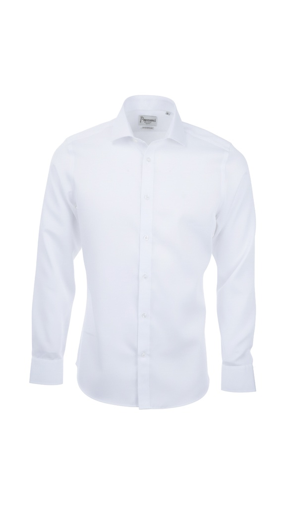 PAVAROTTI Shirt BHJ04041-2602045-W1 100% COTTON WHITE BI SLIM NORMAL W-25