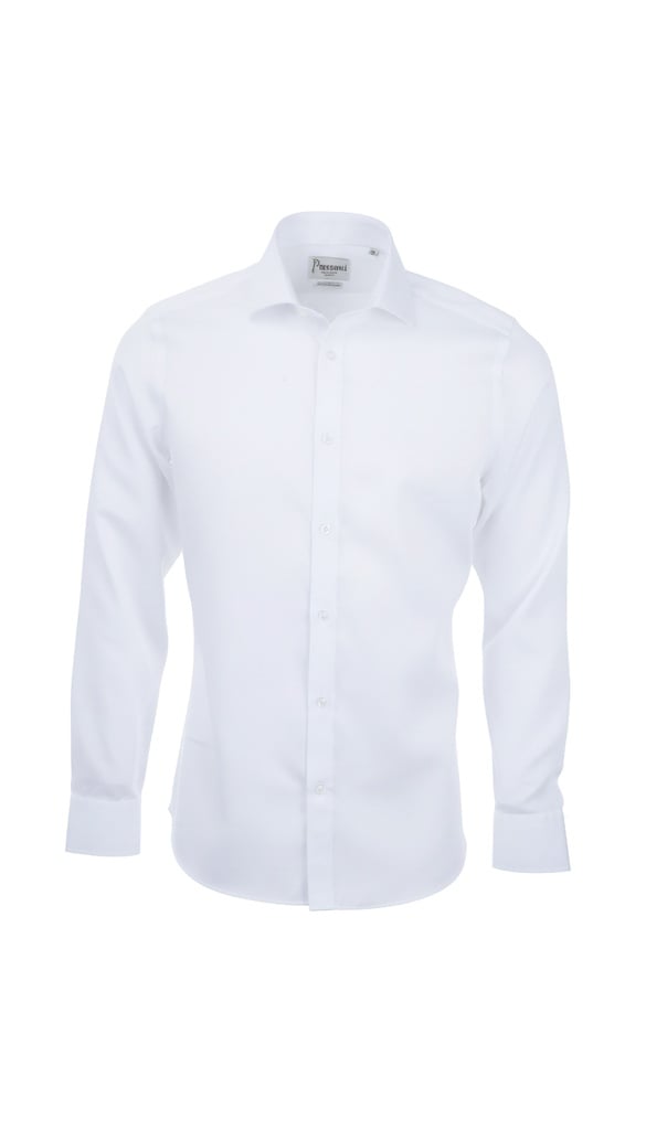 PAVAROTTI Shirt BHJ04041-2602045-W1 100% COTTON WHITE BI SLIM NORMAL W-25 (XS)