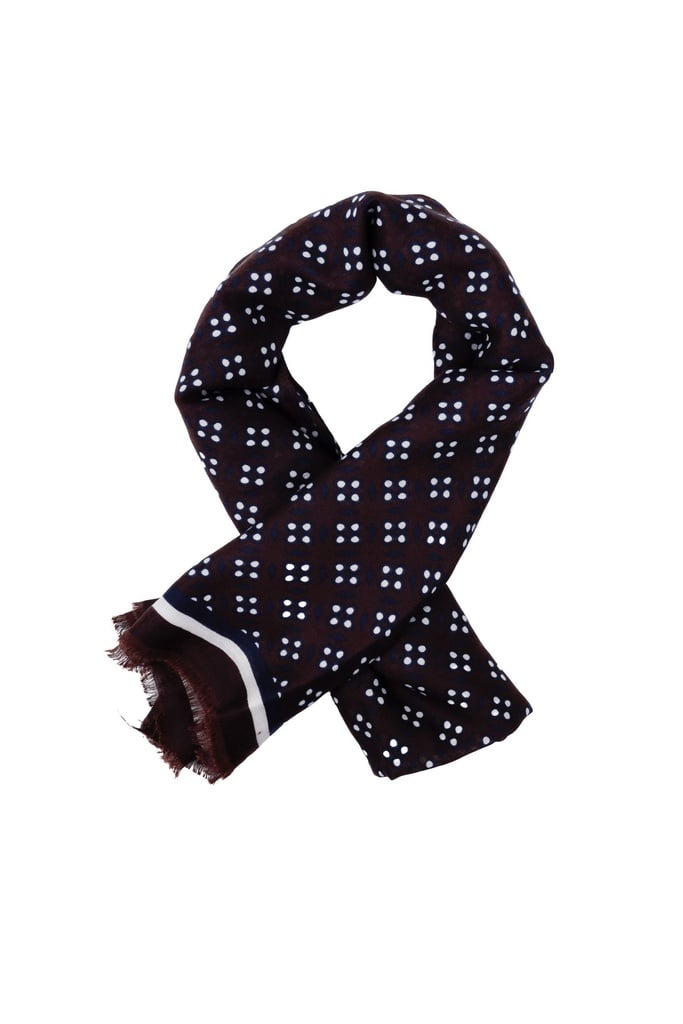 GENNY GS-6 Scarf (GS-6-BROWN&NAVY)
