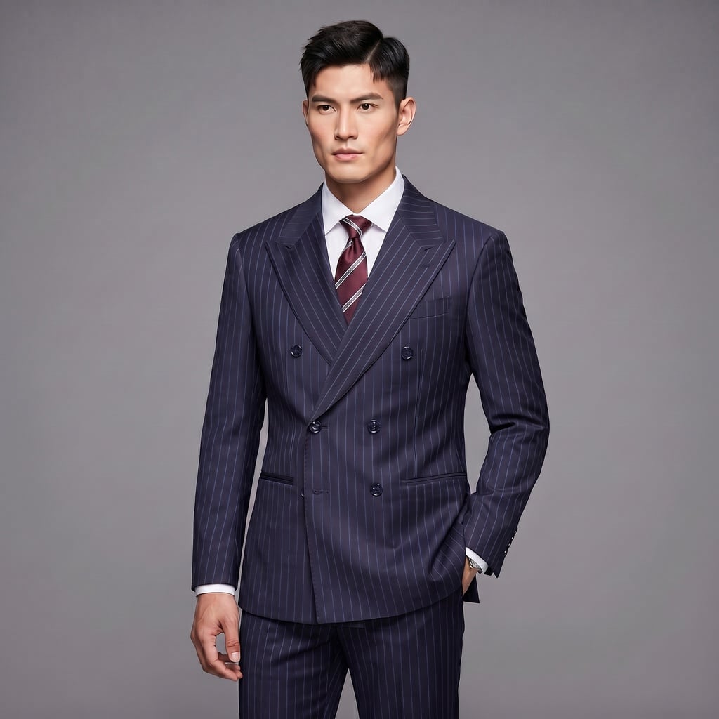 DI PORTO SUIT Double-breasted 150.302/R/1 (46)