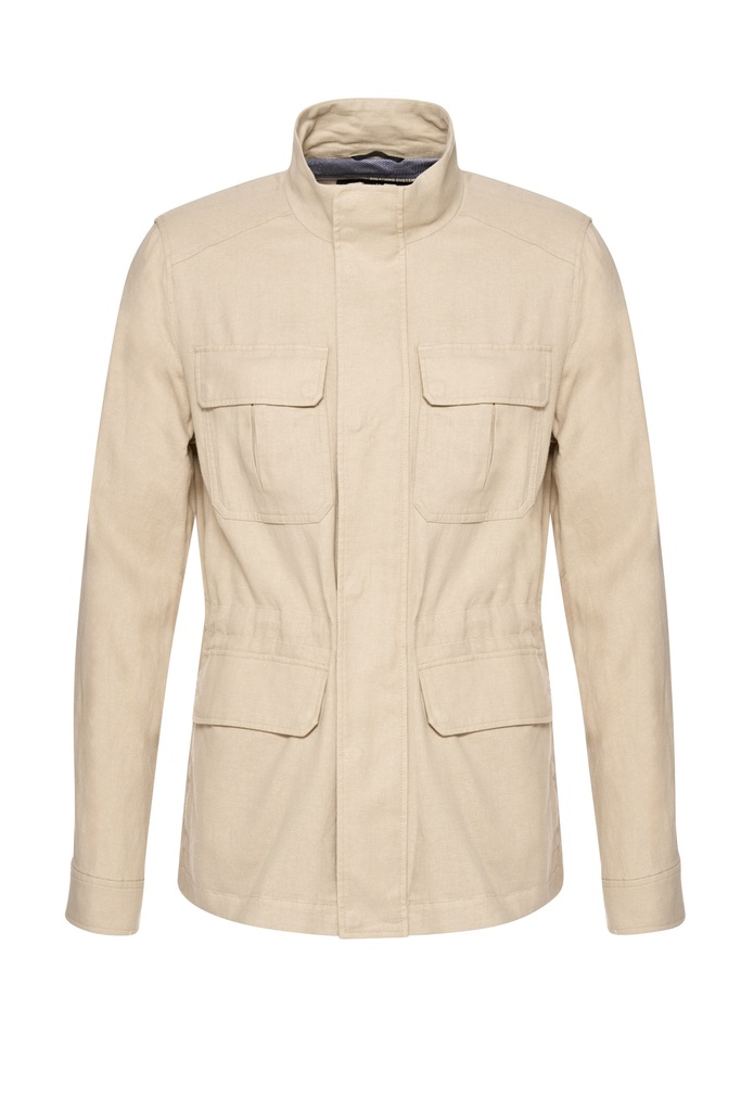 GEOX Jacket M6520F T3345 RECANATI FIELJKT - LINEN C