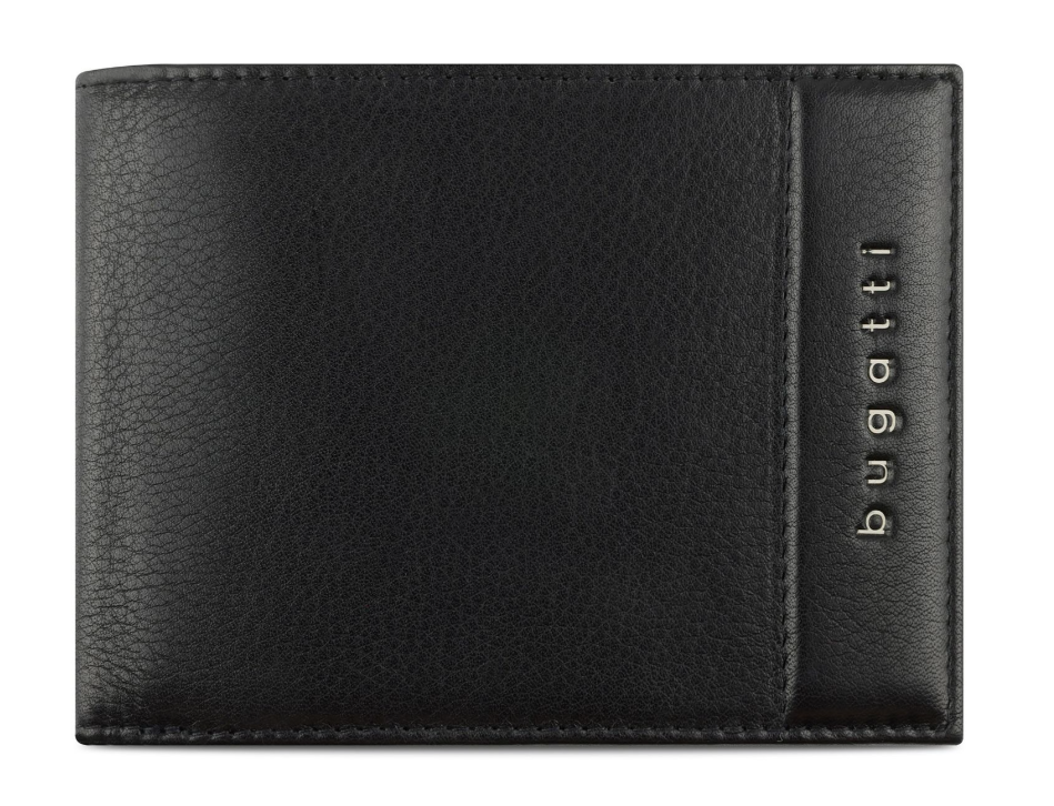 BUGATTI WALLET 49160901 Nome wallet horizontal with flap + zip
