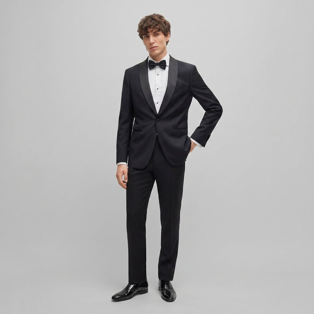 Di Porto Suit Tuxedo Sateen