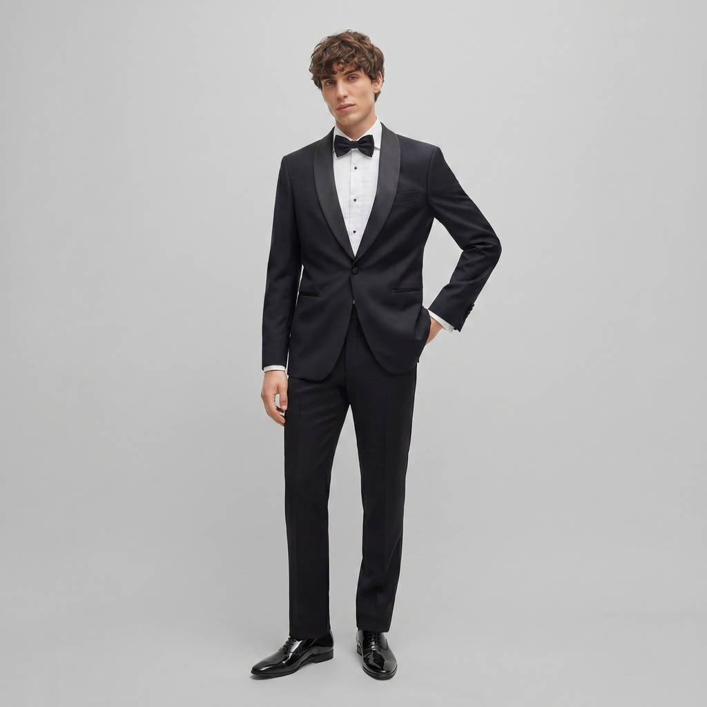Di Porto Suit Tuxedo Sateen