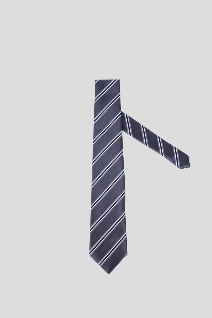 GIORGIO MARIANI Tie 10-10125 (GRAY NAVY STRIPES)