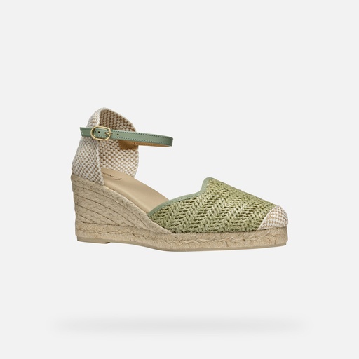 GEOX Shoes D55NGE D GELSA LOW E - RAFFIA+AGNELLO S25