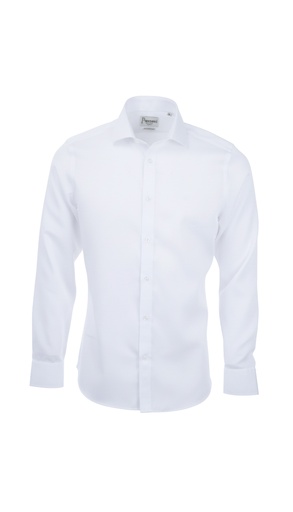 PAVAROTTI Shirt BHJ04041-2602045-W1 100% COTTON WHITE BI SLIM NORMAL W-25