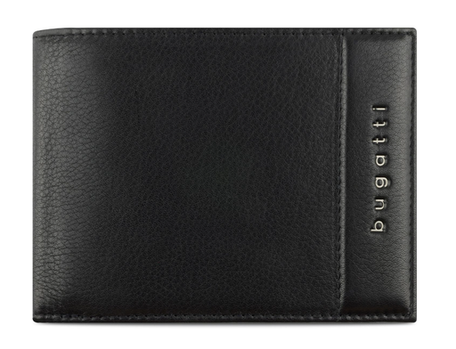 BUGATTI WALLET 49160901 Nome wallet horizontal with flap + zip