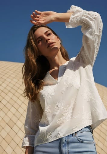 BETTY BARCLAY BLOUSE 8034/1957