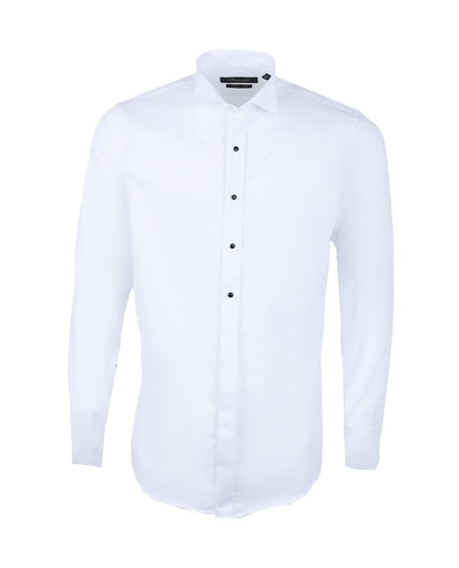 Pavarotti Shirt COMO01-11-V1 Slim Tuxedo Long - Black Metal B.