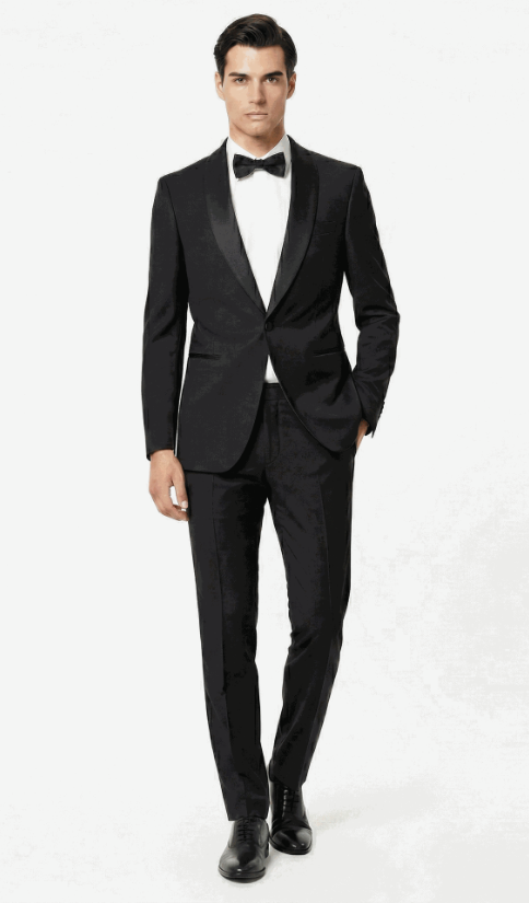 Di Porto Suit Tuxedo Sateen